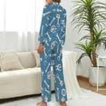 thumbnail image 3 of Top-kevin Pajama Sets for Womens Horses Running Starry Night Loose Button Down Long Sleeve Shirts And Pants Set, 3 of 12