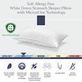 thumbnail image 2 of Ella Jayne MicronOne Allergy-Free White Goose Down Soft King Bed Pillow, 2 of 6