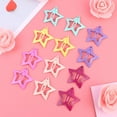 thumbnail image 2 of 12Pcs Lovely Metal Hair Snap Clips Fashion Stars Barrettes Hair Accessories for Girls Woman, 2 of 5