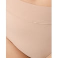 thumbnail image 4 of Playtex Tummy Smoothing High-Cut Brief Underwear Pack, 3-Pack (Plus Sizes) Heirloom White/Almond/Almond 5XL Women's, 4 of 5