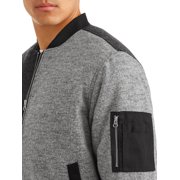 WeSC Mens Bomber Blocked Flannel Jacket