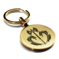 thumbnail image 1 of Stainless Steel Viking Battle Axe Round Medallion Keychain Circle Ring, 1 of 2