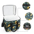 thumbnail image 6 of FORMRS Insulated Cooler Bag 24 Cans Capacity Soft Leakproof Lunch Box with Side Pockets, Blue Lemons, 6 of 7