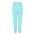 thumbnail image 4 of CHUOU Womens Tapered Pants Drawstring Back Elastic Waist Pants Casual Trousers With Pockets, 4 of 4