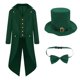 thumbnail image 1 of Disfraz de caballero steampunk para el Día de San Patricio, levita para espectáculo. 2xl, 1 of 9
