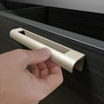 Edge Fingerpull Door Hle Easy to Install Screwless Peel Stick on Glass, Wood, Metal, Plastic