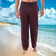 thumbnail image 2 of Wide Leg Pants for Men Elastic Waist Breathable Comfortable Soft Casual Trousers Full Length Pants, 2 of 8