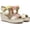 Sunlight Floral, variant on Womens Stella Open Toe Wedge Sandal Sunlight Floral 10M