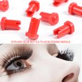 thumbnail image 2 of 10 Uds. Aguja de bloqueo de tapón de botella de pegamento para pestañas para herramientas de extensiones de pestañas rojo, 2 of 8