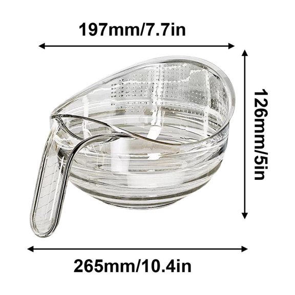 VQPeo Multifunctional Rice Strainer, Vegetable Washer Basket, Fine Mesh Pasta Straining Bowl for Kitchen & Food Prep Use