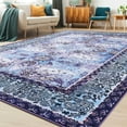 thumbnail image 4 of Ultrug Vintage Rugs Soft Accent Area Rug for Bedroom Living Room Home Decor Boho Carpet,5'x8',Blue, 4 of 7