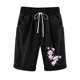 thumbnail image 1 of Pantalones Cortos Casuales Impresos de la Cintura Elástica con Bolsillos, Pantalones Casuales para Todo el Uso Diario de la Temporada, 1 of 3