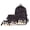 black, variant on Ice Cream Series Three-Piece Backpack Set College Style Backpack