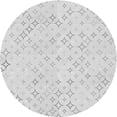 thumbnail image 1 of Ahgly Tapis Rond Lavable en Machine Intérieur Transitionnel Gris Platine, 4 Pieds Rond, 1 of 7