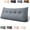 Blue, variant on Twin Dorm Bed Bolster Cushion, Wedge Headboard Pillow (Beige, 39.37in) | Ergonomic Back Support
