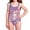A-Purple27, variant on Girls One Piece Swimsuit Crossback Straps Cute Animals Printed Summer Athletic Bathing Suit For Kids Teens 3-16Y Stylish Beachwear