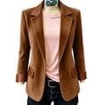 thumbnail image 2 of Miqool Women's Blazers Business Button Lapel Long Sleeve Slim Fit Suit Casual Work Office Jacket with Pockets, 2 of 9
