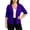 Purple, variant on Plus Size Cardigan For Women Half Sleeve Open Front Outwear Stylish Casual Loose Lightweight Soft Jackets (XXL, Purple)