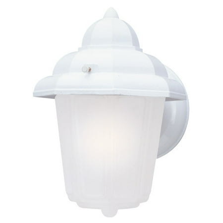Westinghouse Lighting 6687900 White One-Light Exterior Wall Lantern With Frosted