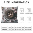 thumbnail image 5 of Leisuo Easter Pillow Cover Bunny Happy Easter Pillow Cushion Cover Easter Egg Throw Cushion Cover Flower Truck Pillow Cover for Home Office Sofa Bed Couch, 5 of 5