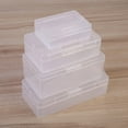 thumbnail image 4 of Transparent Plastic Cosmetics Hardware Parts Storage Boxes Holder Case Container Small Card Collection, 4 of 4