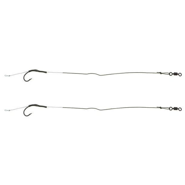 2x Aparejo Pesca Carpa Gancho Enlace Sedal Pescador Aparejo Captura Agarre Peces , 08 Macarena Cañas de pescar