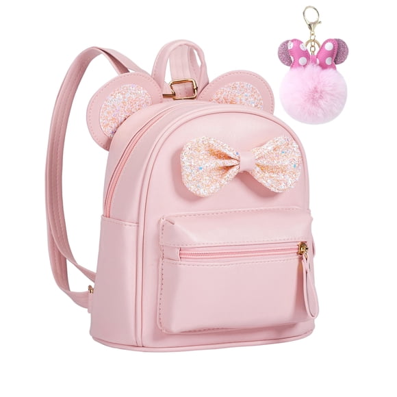 Mochila Sunwell Fashion con forma de lazo con lentejuelas y orejas de ratón para niños pequeños