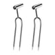 thumbnail image 5 of Cultivador manual ergonómico de metal de dos puntas para jardín, ideal para bancales elevados. 2 piezas, 5 of 9