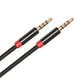 thumbnail image 2 of Cable auxiliar de audio estéreo de 3,5 mm con conector macho a macho para coche, PC y teléfono. 3m, 2 of 8