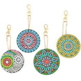 thumbnail image 2 of Strass Peinture Mandala Fleur Pleine Résine Broderie Pendentif Bricolage Artisanat Matériel Ensemble, 2 of 12