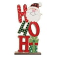 thumbnail image 2 of Xihbxyly Adornos de Madera Coloridos de Papá Noel, Figuras de Muñeco de Nieve y Gnomos, Decoración Navideña para El Hogar, Decoración de Mesa Divertida, Alegría Navideña, Regalo Familiar, Requiere Em, 2 of 7
