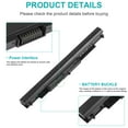 thumbnail image 4 of 807956-001 Laptop Battery for HP HS04 HS03 807957-001  HSTNN-LB6U HSTNN-LB6V TPN-I120 TPN-I124 M2Q95AA MT245  807611-131 807611-141807612-831 843532-851 843533-851 4Cells/2770mAh, 4 of 10