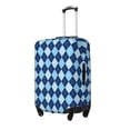 thumbnail image 2 of Naloa Blue Squares Elastic Suitcase Protector, Travel Suitcase Protector Cover Fits 18-32in Suitcase - X-Large, 2 of 9