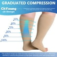 thumbnail image 3 of KEINXS Aosijia 6XL Plus Size Calf Compression Sleeve for Women & Men  Extra Wide Leg Support for Shin Splints  Leg Pain Relief and Support Circulation  Swelling  Travel  Work  Sports and, 3 of 11
