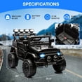 thumbnail image 5 of 12V Ride On Truck Car 2WD Electric Car with Remote Control, Electric Car for Kids with Spring Suspension, LED Lights, Music, 3 Speeds, 5 of 6