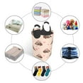 thumbnail image 3 of DouZhe 50L Rectangular Laundry Basket, Cute Romantic Couple Sloth Prints Waterproof Foldable Laundry Hamper with Aluminum Handles, 3 of 6