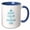 Blue/White, variant on 3drose, Keep Calm and Design on - Carry on Designing - Gifts for Designers - Blue - Fun Funny Humor Humorous, 11oz Magic Transforming Mug