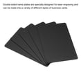 thumbnail image 4 of Uxcell 0.8mm Metal Business Cards Blank Name Card Laser Engraving Anodized Aluminum, Black 10 Pack, 4 of 6