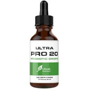 Ultra6 Nutrition Probiotics for Women, Men and Kids - 20 Strain Liquid Probiotic Supplement for Digestive & Gut Health