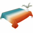 thumbnail image 2 of Teal Burnt Orange Ombre Table Cloth Waterproof Tablecloths, Contemporary Gradient Abstract Art Tablecloth Dining Table Cover for Kitchen Party Tabletop Outdoor, Rectangle Tablecloth 60x102 Inch, 2 of 9