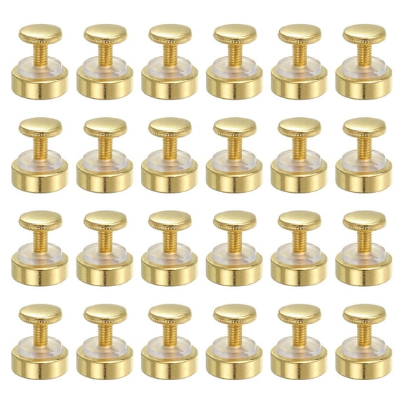 Uxcell M4x0.7 Standoff Screws with Spacers, 8 Pack Wall Mounting Hardware Thumb Screw Fasteners for Acrylic Glass Signs