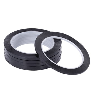 Bi-Office Self-Adhesive Gridding Magnetic Tape - Black, 10mm Wide X 5 Meters Long, For Dry Erase Boards