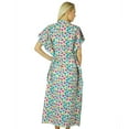 thumbnail image 6 of Bimba Cotton Long Kaftan Printed Maxi Floral Caftan Boho Chic Beach Coverup, 6 of 7