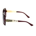 thumbnail image 3 of Womens Sugar Rock Candy Metal Glitter Butterfly Sunglasses Red Gold Smoke, 3 of 4