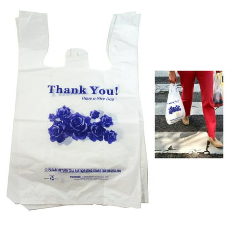 600 Retail Plastic Bags Recyclable Grocery Supermarket Shopping W/ Clear Handles - wcy.wat.edu.pl