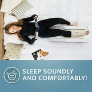 Kolbs Single or Double Leg Elevation Foam Pillow Post Surgery Leg Pillow Stylish Chic Jacquard Cover Ankle Knee and Leg Support Pillow for Injury after Surgery (Adjustable)