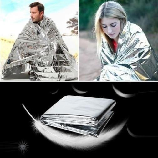 Outdoor Emergency Solar Blanket Survival Insulating Mylar Thermal Heat