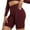 Wine, variant on Pxiakgy yoga pants Women Seamless High Waist Shorts Biker Shorts Yoga Workout Short Pants yoga pants women Black L