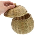thumbnail image 3 of AURARMLET Woven Storage Basket Storage Basket Bamboo 1Pack, 3 of 7