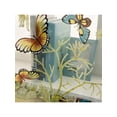 thumbnail image 3 of Kitchen Short Roman Blinds Butterfly Sheer Panel Tulle Window Curtains Decor, 3 of 5